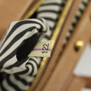 Miu Miu Tote Bag Leather Beige Gold Auth yk19778-23