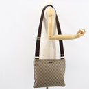 GUCCI GG Supreme Shoulder Bag PVC Beige Gold 201446 Auth yk19779-22