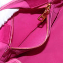 PRADA Canapa PM Hand Bag Canvas 2way Pink Gold Auth yk19785-23