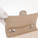 CHANEL Choco Bar New Travel Line Chain Shoulder Bag Canvas Beige CC Auth yk19787-16