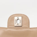 CHANEL Choco Bar New Travel Line Chain Shoulder Bag Canvas Beige CC Auth yk19787-18