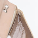 CHANEL Choco Bar New Travel Line Chain Shoulder Bag Canvas Beige CC Auth yk19787-21