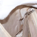 CHANEL Choco Bar New Travel Line Chain Shoulder Bag Canvas Beige CC Auth yk19787-22