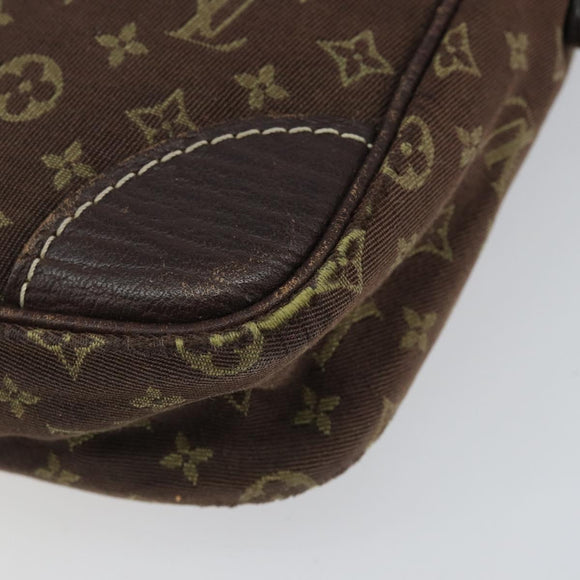 LOUIS VUITTON Monogram Mini Lin Danube Shoulder Bag Ebene M95228 LV Auth yk19789