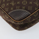 LOUIS VUITTON Monogram Mini Lin Danube Shoulder Bag Ebene M95228 LV Auth yk19789-17
