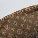 LOUIS VUITTON Monogram Mini Lin Danube Shoulder Bag Ebene M95228 LV Auth yk19789-10