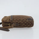 LOUIS VUITTON Monogram Mini Lin Danube Shoulder Bag Ebene M95228 LV Auth yk19789-4