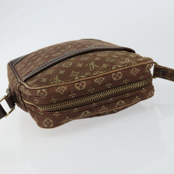 LOUIS VUITTON Monogram Mini Lin Danube Shoulder Bag Ebene M95228 LV Auth yk19789