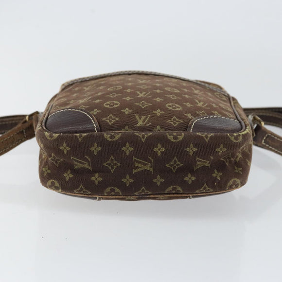 LOUIS VUITTON Monogram Mini Lin Danube Shoulder Bag Ebene M95228 LV Auth yk19789