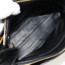 CHANEL COCO Mark Chain Shoulder Bag Lamb Skin Black Gold CC Auth yk19790V-20