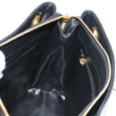 CHANEL COCO Mark Chain Shoulder Bag Lamb Skin Black Gold CC Auth yk19790V-21