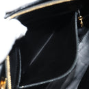 CHANEL COCO Mark Chain Shoulder Bag Lamb Skin Black Gold CC Auth yk19790V-24