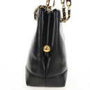 CHANEL COCO Mark Chain Shoulder Bag Lamb Skin Black Gold CC Auth yk19790V-5