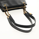 CHANEL COCO Mark Chain Shoulder Bag Lamb Skin Black Gold CC Auth yk19790V-7