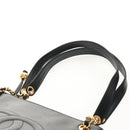 CHANEL COCO Mark Chain Shoulder Bag Lamb Skin Black Gold CC Auth yk19790V-9
