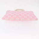 LOEWE Anagram Hand Bag Canvas Pink Silver Auth yk19791-5