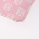 LOEWE Anagram Hand Bag Canvas Pink Silver Auth yk19791-15