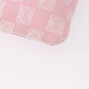LOEWE Anagram Hand Bag Canvas Pink Silver Auth yk19791-17