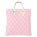 LOEWE Anagram Hand Bag Canvas Pink Silver Auth yk19791-13