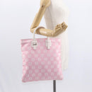 LOEWE Anagram Hand Bag Canvas Pink Silver Auth yk19791-23