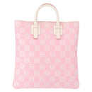 LOEWE Anagram Hand Bag Canvas Pink Silver Auth yk19791-2
