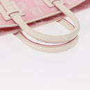 LOEWE Anagram Hand Bag Canvas Pink Silver Auth yk19791-7