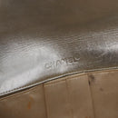 CHANEL Choco Bar New Travel Line Chain Bag Canvas Silver CC Auth yk19792-10