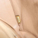 CHANEL Matelasse 17 Chain Shoulder Bag Lamb Skin Beige Gold CC Auth yk19793-23