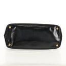 PRADA Galleria Hand Bag Safiano leather 2way Black Gold Auth yk19794V-5
