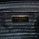PRADA Galleria Hand Bag Safiano leather 2way Black Gold Auth yk19794V-22