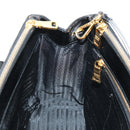 PRADA Galleria Hand Bag Safiano leather 2way Black Gold Auth yk19794V-24