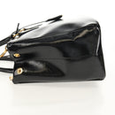 PRADA Galleria Hand Bag Safiano leather 2way Black Gold Auth yk19794V-3