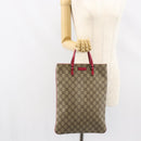 GUCCI GG Supreme Hand Bag PVC Beige 117551 Auth yk19795-22