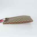 GUCCI GG Supreme Hand Bag PVC Beige 117551 Auth yk19795-4