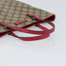 GUCCI GG Supreme Hand Bag PVC Beige 117551 Auth yk19795-7