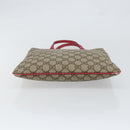 GUCCI GG Supreme Hand Bag PVC Beige 117551 Auth yk19795-5