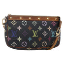 LOUIS VUITTON Multicolor Pochette Accessoires Pouch Black M92648 LV Auth yk19799-1