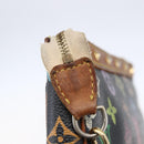 LOUIS VUITTON Multicolor Pochette Accessoires Pouch Black M92648 LV Auth yk19799-9