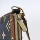 LOUIS VUITTON Multicolor Pochette Accessoires Pouch Black M92648 LV Auth yk19799-10