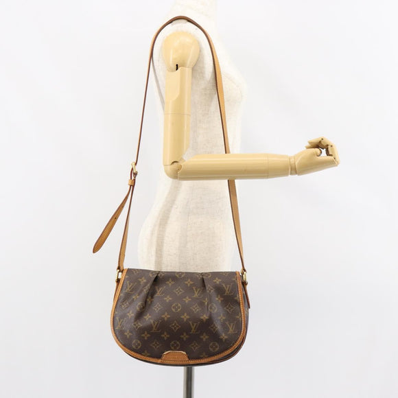 LOUIS VUITTON Monogram Menilmontant PM Shoulder Bag M40474 LV Auth yk19805