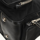 PRADA Shoulder Bag Nylon Black Silver Auth yk19806V-14