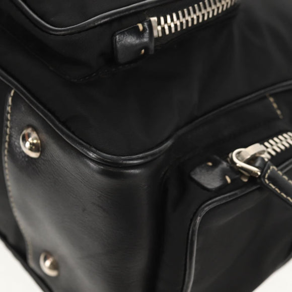PRADA Shoulder Bag Nylon Black Silver Auth yk19806V