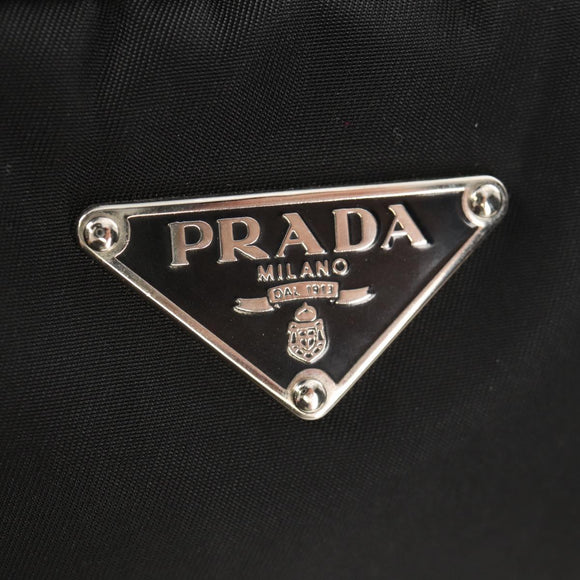 PRADA Shoulder Bag Nylon Black Silver Auth yk19806V