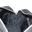PRADA Shoulder Bag Nylon Black Silver Auth yk19806V-22