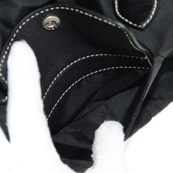 PRADA Shoulder Bag Nylon Black Silver Auth yk19806V