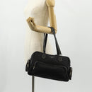 PRADA Shoulder Bag Nylon Black Silver Auth yk19806V-30