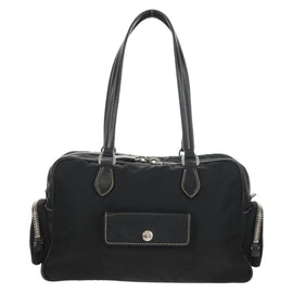 PRADA Shoulder Bag Nylon Black Silver Auth yk19806V - 0