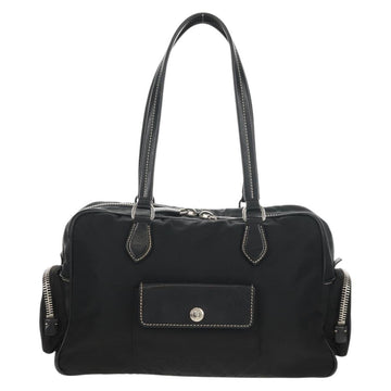 PRADA Shoulder Bag Nylon Black Silver Auth yk19806V - 0