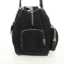 PRADA Shoulder Bag Nylon Black Silver Auth yk19806V-4