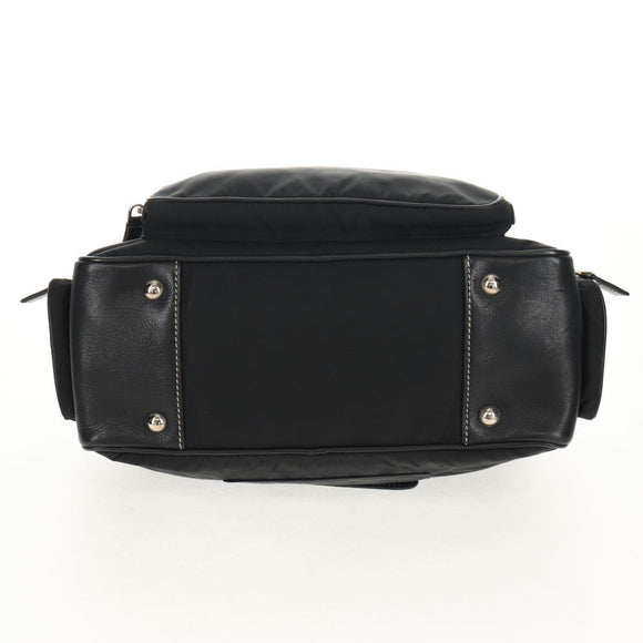 PRADA Shoulder Bag Nylon Black Silver Auth yk19806V